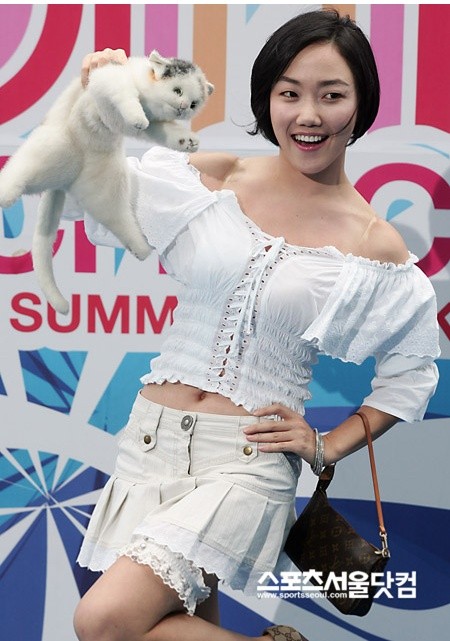 ▲프로 종합격투기 라운드 걸에 도전하는 낸시랭