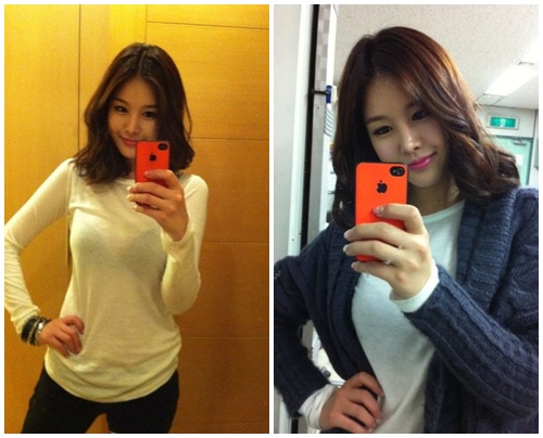 ▲박지우와 데이트를 한 다음날, 박은지는 트위터에 이태원에서 산 옷을 입고 찍은 사진을 공개했다./박은지 트위터