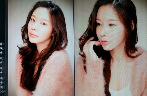 ▲여성스러운 콘셉트의 프로필을 촬영한 김아중. /김아중 트위터