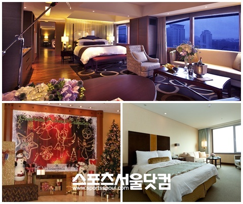 ▲ 크리스마스를 위한 호텔 패키지 모습