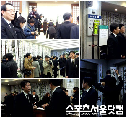 ▲ 서울대병원에 마련된 김근태 상임고문의 빈소엔 발 디딜 틈이 없을 정도로 조문객이 넘치고 있다. / 소미연 기자