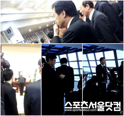 ▲ 손학규 전 대표는 친구 김근태를 잃은 슬픔에 말을 잇지 못했다.