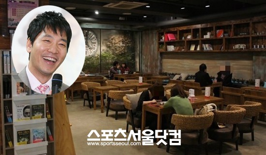 ▲ 카페베네 매장 사진, 김선권 카페베네 대표(원 안)