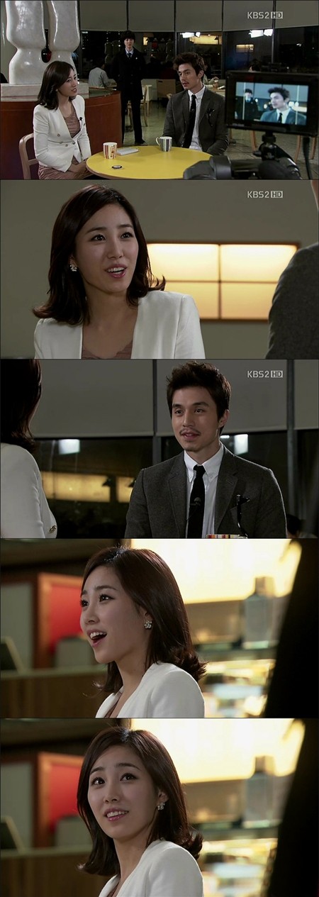 ▲야구여신 최희가 드라마에 카메오로 출연했다./ KBS2 난폭한 로맨스 캡처