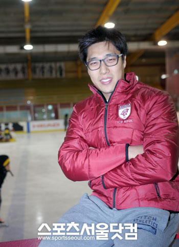 ▲ 한국 쇼트트랙 전설 김동성 제주빙상연맹 이사./ 배정한 기자