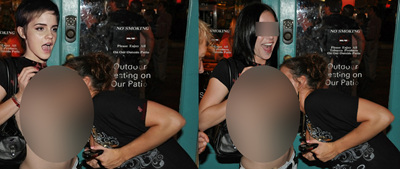 ▲ 엠마 왓슨의 얼굴을 합성한 사진(왼쪽)과 원본(오른쪽) / 중국 포털