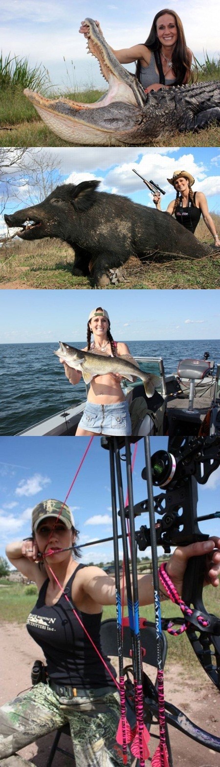 ▲전문 사냥꾼이자 사냥관련 프로그램을 진행하는 멜리사 바흐만/멜리사 바흐만 홈페이지