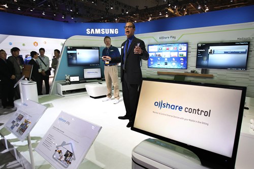▲ 삼성전자가 스마트TV 신제품에 올쉐어 플레이를 첫 탑재한다.