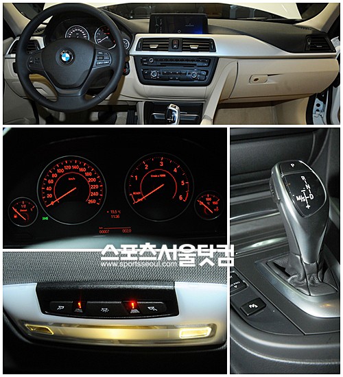 ▲ 각종 편의사양으로 꾸며진 BMW 뉴 3시리즈 실내.