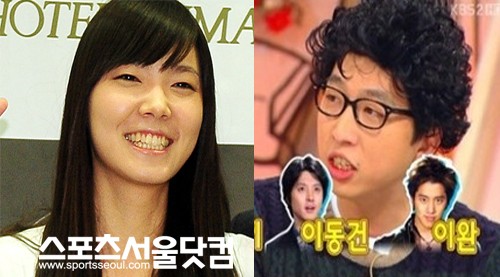 ▲신보라(왼)에게 좋아한다고 또 고백한 정범균. /더팩트DB, KBS2 안녕하세요방송 캡처