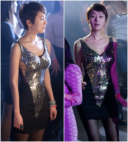 ▲ 드라마 속에서 늘씬한 S라인을 자랑한 윤진서./tvN 제공