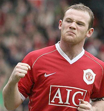 ▲ 웨스트브롬위치를 상대로 전반전에 선제골을 넣은웨인 루니.