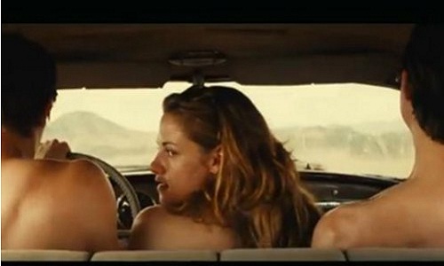 ▲ 연기변신에 도전한 크리스틴 스튜어트. / ‘온 더 로드(On the Road)’ 트레일러 영상 캡처