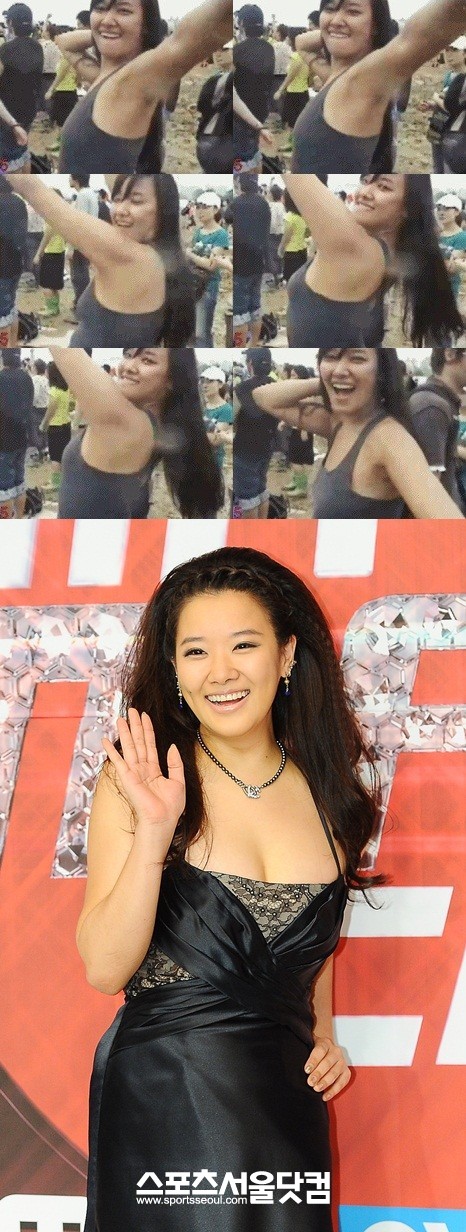 ▲가수 호란의 과거 사진(위)이 공개돼 화제다./온라인 커뮤니티, 더팩트DB