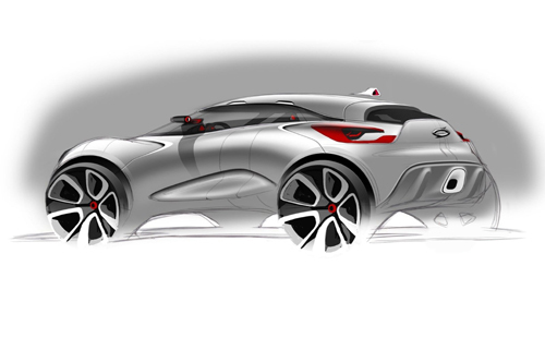 ▲ 르노삼성자동차 크로스오버 콘셉트카 캡처(CAPTUR) 디자인 스케치