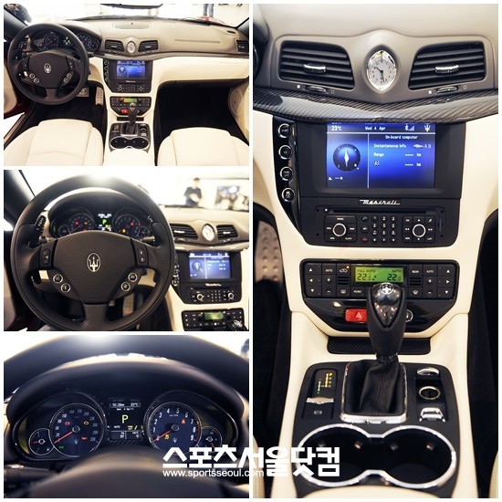 ▲ 마세라티 그란카브리오 스포츠의 세련된 실내 디자인. / 배정한 기자