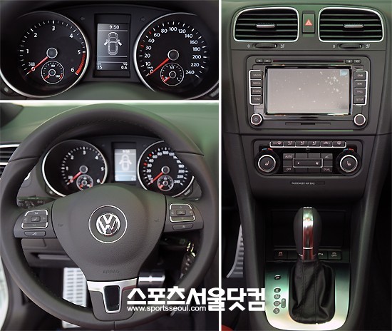 ▲ 폭스바겐 골프 카브리올레 내부 디자인