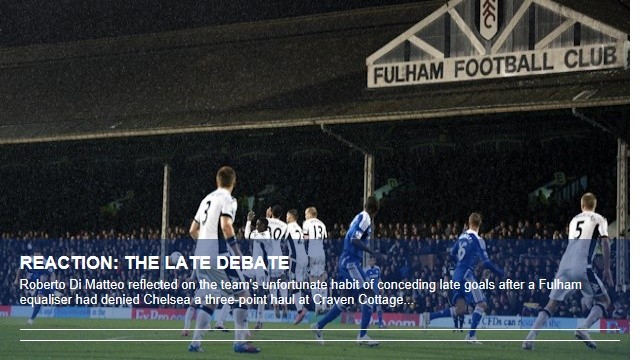 ▲풀럼에 또 다시 발목을 잡힌 잉글리시 프리미어리그 강호 첼시. / 첼시 구단 홈페이지 캡처