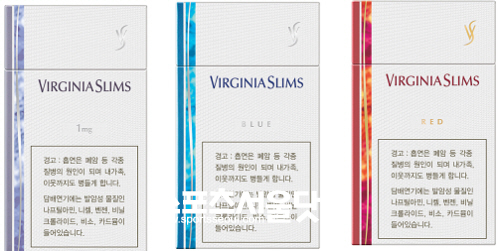 ▲ 한국 필립모리스가 버지니아 수퍼슬림 담배 가격을 400원 인하한다.