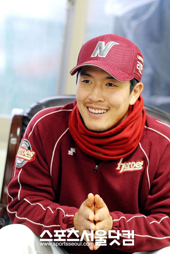▲ 가족에 대한 각별한 애정을 보인 넥센 김병현. / 노시훈 기자