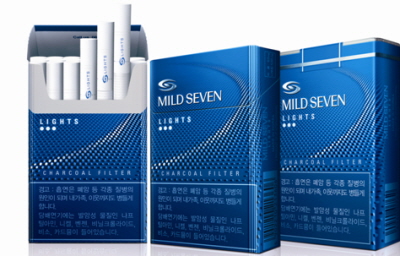 ▲ JTI 코리아가 새롭게 선보인 마일드세븐.