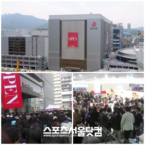 ▲ 신세계백화점 의정부점이 개장 첫날 고객들로 장사진을 이뤘다.