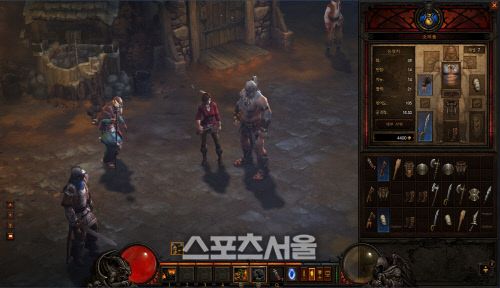 ▲디아블로3 게임진행장면. 3D로 진화된 환경과 넓어진 소지품창 등이 눈에 띈다.