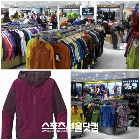 ▲ 고가의 해외 아웃도어들이 시장점령에 나서고 있다.