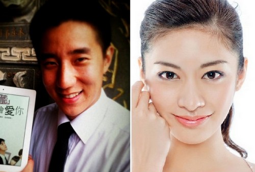 홍콩 배우 팡쭈밍(왼쪽)과 일본 모델 안나 쿠보./팡쭈밍 웨이보, 바이두닷컴