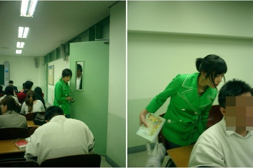 한가인의 대학 시절이 공개되자 네티즌들이 높은 관심을 보였다./온라인 커뮤니티 캡처