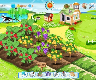 중국 메신저 QQ에서 제공하는 농장 게임 QQ농장./포털 바이두 제공