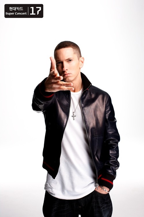 오는 8월 내한공연을 개최하는 미국 인기 힙합가수 에미넴./현대카드 제공