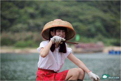 중국 인터넷에 공개된 진주 미녀 사진./중국 온라인 커뮤니티 캡처