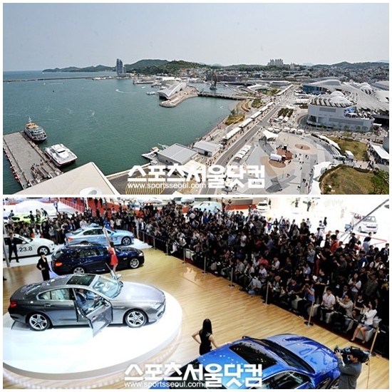여수엑스포 전경(위쪽), 부산모터쇼 전시장./ 더팩트DB