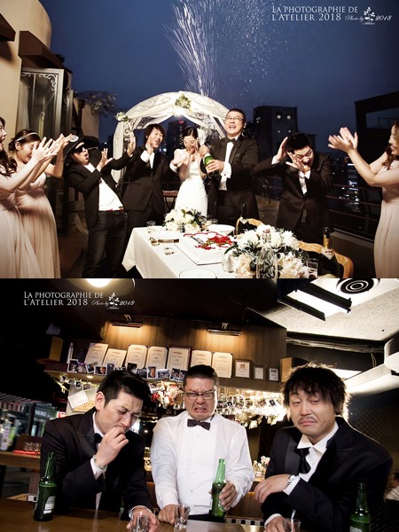 주비트레인의 이색 웨딩화보. /아뜰리에 2018 스튜디오 제공