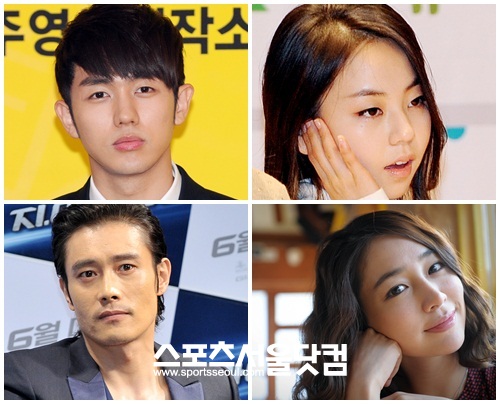 열애설로 연예계를 뜨겁게 달궜던 2AM임슬옹과 원더걸스 소희(위), 배우 이병헌과 이민정/더팩트DB