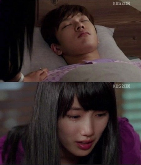 빅에 첫 등장한 수지가 눈물 연기를 펼치고 있다. / KBS2 방송화면 캡쳐