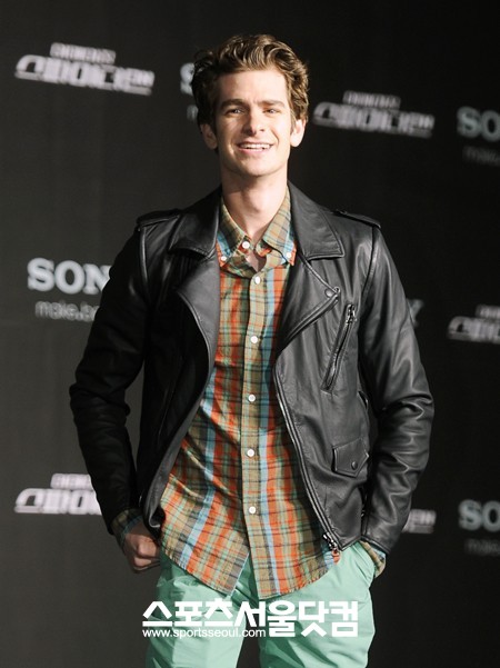 영화 어메이징 스파이더맨 내한 기자회견에 참석한 앤드류 가필드./배정한 기자