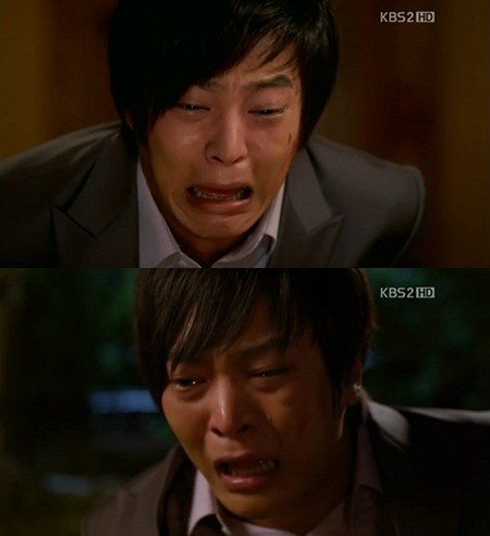 각시탈 주원이 오열 연기로 안방을 적셨다. /KBS2 각시탈 방송 캡처