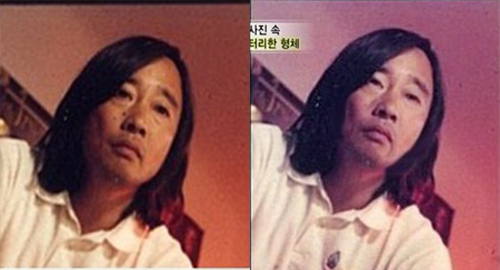 일부 네티즌은 일본인 카즈 우즈노미아(왼쪽)와 MBC TV특종 놀라운 세상이 주장한 제주도 심령사진 속 고인이 동일인물이라고 주장하고 있다. /카즈 우즈노미아 페이스북,MBC TV특종 놀라운 세상 방송 캡처