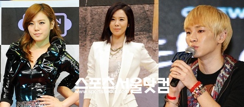 춤으로 스트레스를 푸는 애프터스쿨의 리지, 배우 김현주, 샤이니의 키(왼쪽부터)./더팩트DB