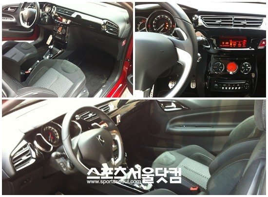 시트로엥 DS3 1.6 e-HDi So Chic 내부 디자인