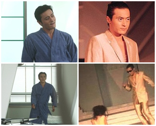 1일 방송된 신사의 품격에서 맘보춤을 보여준 장동건(오른쪽)이 97년 드라마에서도 맘보춤을 춘 사실이 새삼 화제다./SBS 신사의 품격·모델 방송캡처