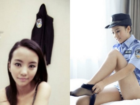 왕샤오멍이 자신의 웨이보에 게재한 제복 사진./웨이보 캡처