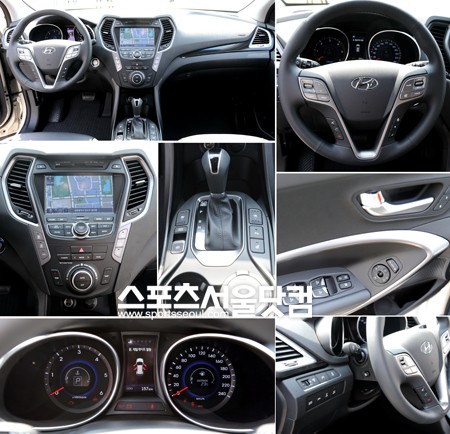 현대자동차 신형 싼타페 내부