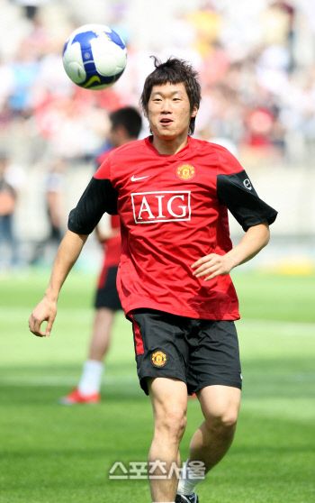 맨유와 8년 만에 작별하는 박지성. / 스포츠서울 DB