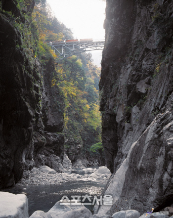 일본에는 오랜 절집과 네온사인만 있는것이 아니다. 수려한 산세와 계곡의 아름다움을 자랑하는 구로베 협곡.