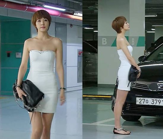 김선아가 드라마에서 몸매를 강조한 과감한 패션을 연출해 화제다./MBC 아이두 아이두 방송 캡처