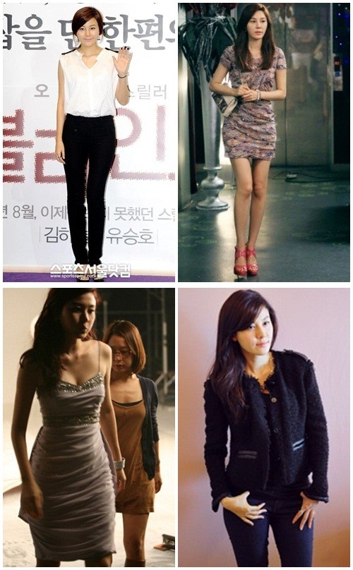 배우 김하늘의 매끈한 몸매가 네티즌들을 감탄하게 하고 있다./더팩트DB, 온라인 커뮤니티