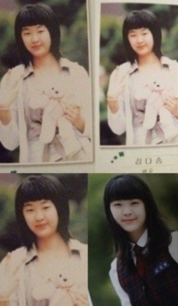 졸업 앨범 속 다솜이 카메라를 보며 웃음짓고 있다. / 온라인 커뮤니티